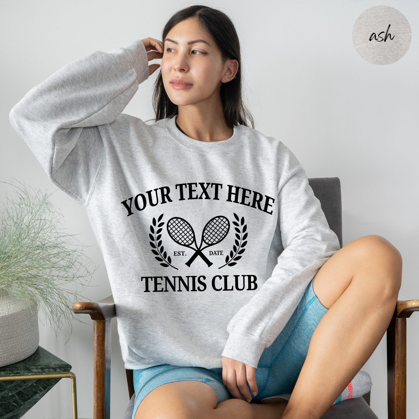Personalized Tennis Club Sweatshirt