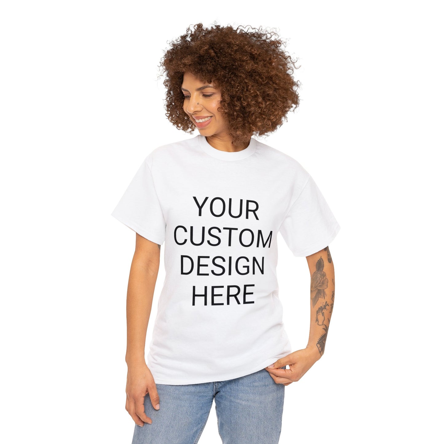 CUSTOM PRINT Unisex Heavy Cotton Tee