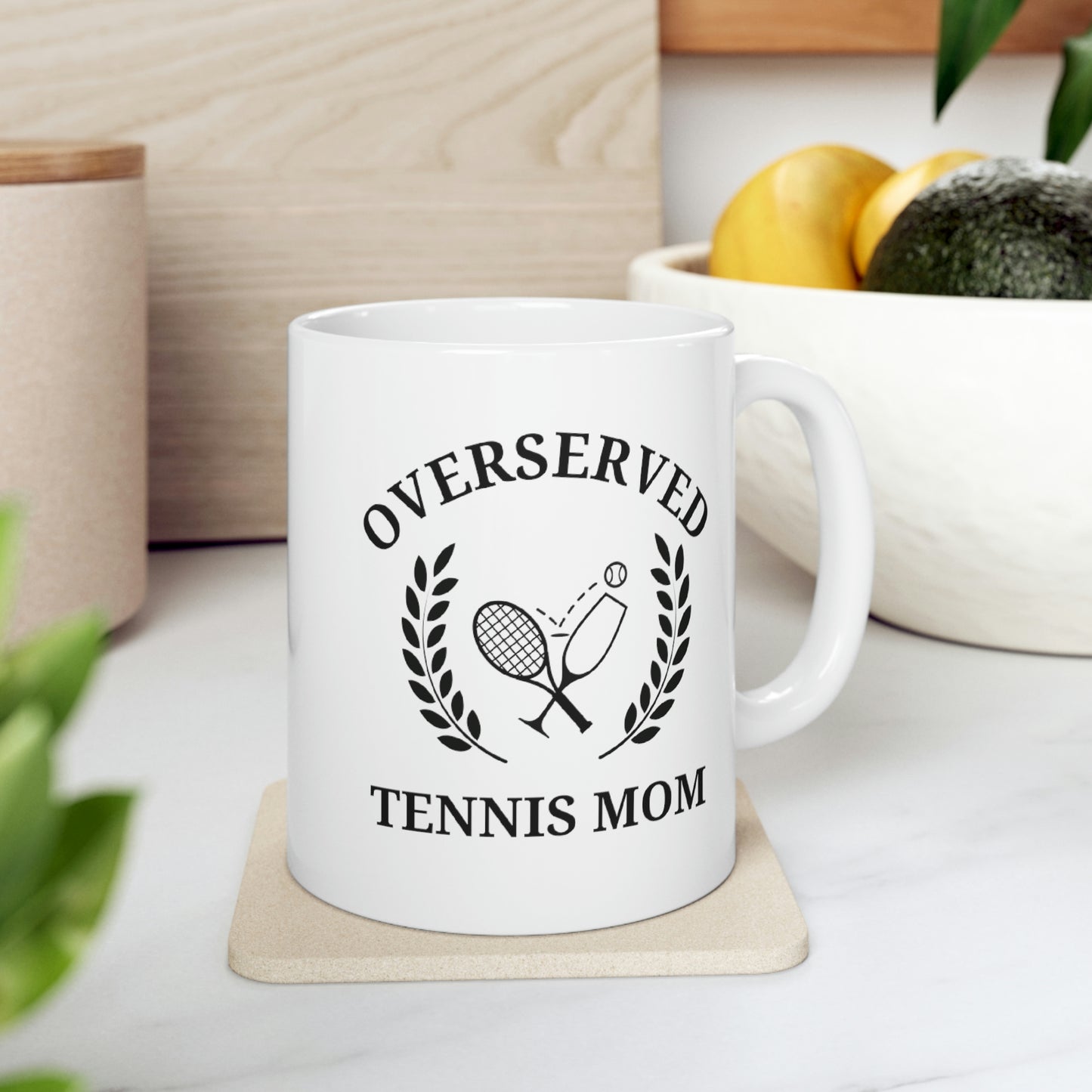 Overserved Tennis Mom Mug